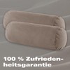 BaSaTex Organic Cushion Covers for Bolster 40 x 15 cm