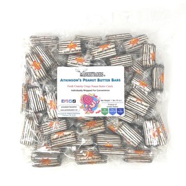Atkinson Atkinson Wrapped Bulk Candy Bars, Peanut Butter, 1 Pound