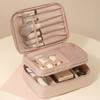 Nanakoji Travel Large Capacity Makeup Portable Luxury Cosmetic Pouch / 나나코지 여행용 대용량 메이크업 휴대용 고급 화장품 파우치