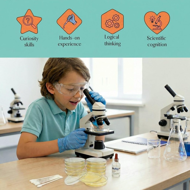 Bacteria Growing Kit with Pre-Poured Agar Plates | LB Agar