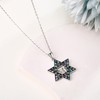 ONEFINITY Star of David Necklace Sterling Silver Hebrew Chai Star