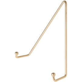 Bard's Shiny Gold-toned Wall Mountable Plate Hanger, 7.5" H x 6.25" W x 2.25" D (For Plates 8" - 10"), Pack of 2