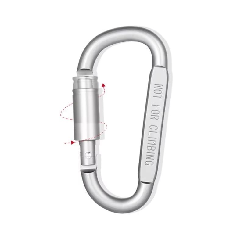 Zmart Carabiner 6 Pcs Travel Camping Aluminum Alloy Survival Gear