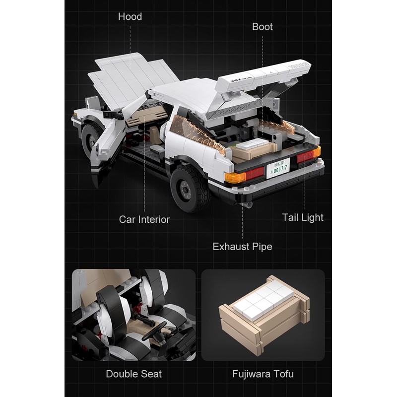 dOMOb Trueno Car Building Kit – Initial-D 25th Anniversary –