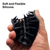 The BEARD BLACK Silicone Beard Scrubber, Facial Hair Exfoliator Brush,