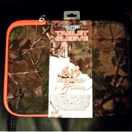 RealTree Tablet Sleeve Neoprene Protective Cover RealTree Camouflage 10" Universal Orange