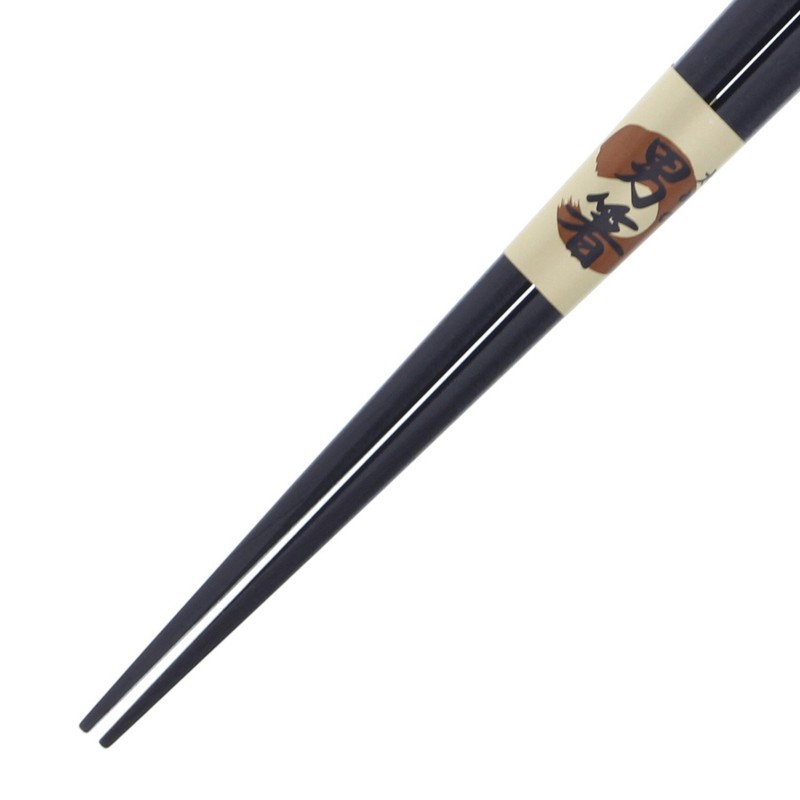 Chopsticks for Men, Thick, cannot 一半 Ebony Lacquer painted 23.5 cm