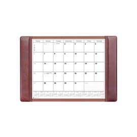 Dacasso Leather Desk Calendar pad, 25.5 x 17.25, Mocha, P3040