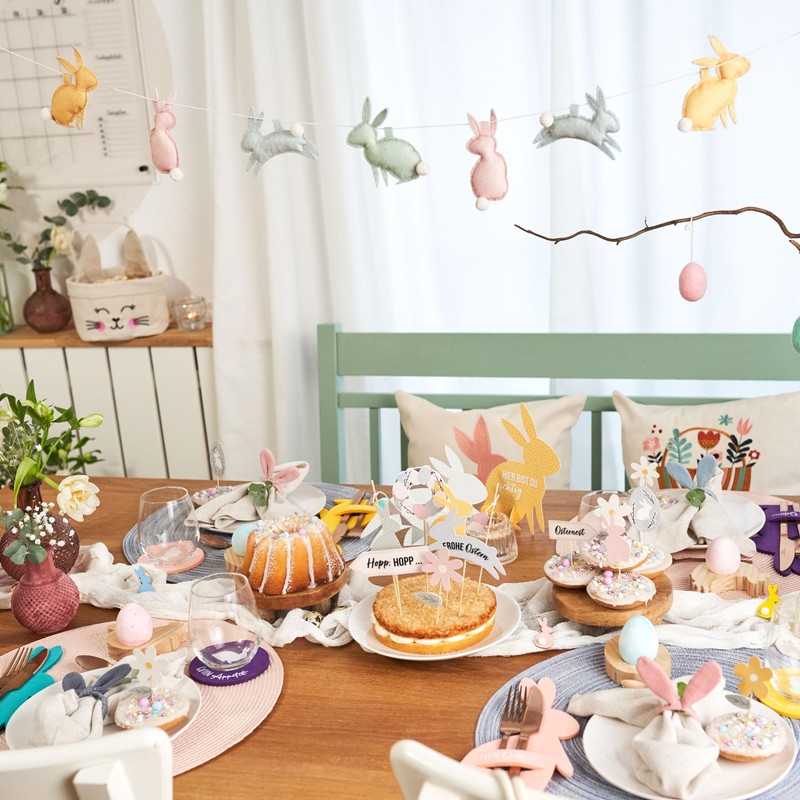 Papierdrachen Felt Easter Wall Garland – Playful Easter Joy –