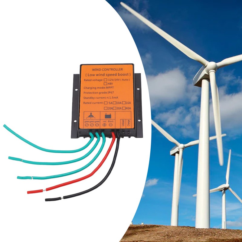 Wind Turbine Generator Controller MPPT 48V LED Display Charge Control