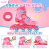 2PM SPORTS Girls Adjustable Illuminating Inline Skates with Light up