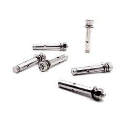 M8x60mm Expansion Bolts Concrete Wall Bolts 304 Stainless Steel Hex Head Sleeve Anchor Expanding Shield Anchor Fastener,Great for Concrete,Drywall,Brick Walls,Block Wall to Support Heavy Load,6 Pack