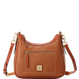 Dooney & Bourke Handbag, Pebble Grain Crossbody Hobo Shoulder Bag - Brown