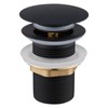 HOISGEAR Drain Fitting, Sink without Overflow, Pop-Up Valve for Washbasin,