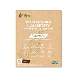 Plant Based Laundry Detergent Sheets - Made in EUROPE - Eco Friendly - ZERO plastics - Up to 12 loads! (Fragrance Free, 12 Sheet Travel Pack)