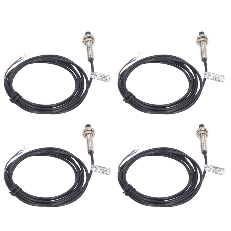 4 Sets 8mm Proximity Sensor Inductive Proximity Switch NPN 2