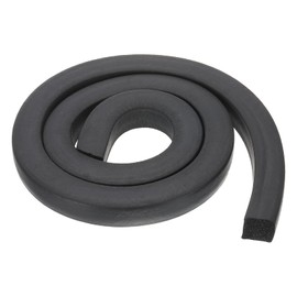 PATIKIL 9.8Ft Foam Rubber Strips, 15mm Wide 15mm Thick EPDM Rubber Soundproof Foam Seal Strip Sealing Foam Tape for DIY Gasket Sealing Door Window Insulation, Black