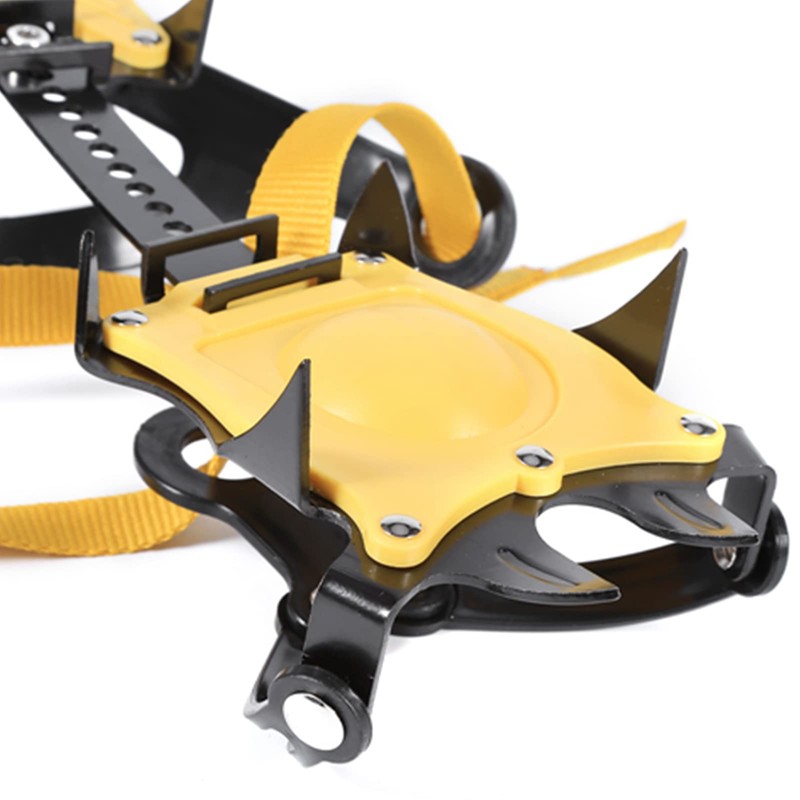 Ice Hiking Spikes, 1 Pair of Crampons with 10 Teeth,