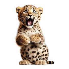 GRAZDesign Wall Sticker Baby Tiger Wall Sticker for Baby Room and Children's Room Wall Sticker for Boys and Girls 46 x 30 cm