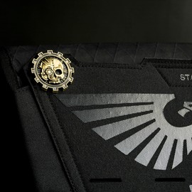 Starforged Warhammer 40K Chapter Icon Grey Knight Death Watch Space Wolves Pin Badge Men's Accessories, Alloy Steel, No Gemstone