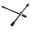 RockTrix 14" 4-Way Adjustable Sliding Cross Lug Wrench for Tire