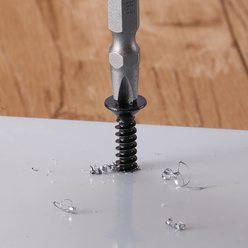 #10 x 1-1/4" Sheet Metal Screws 100Pcs 410 Stainless Steel
