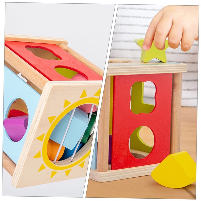 DECHOUS Block Geometric Plaything for Educational for Boys and Develops