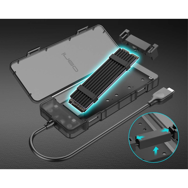 ineo M.2 NVMe (PCIe) SSD sin Herramientas a USB 3.2