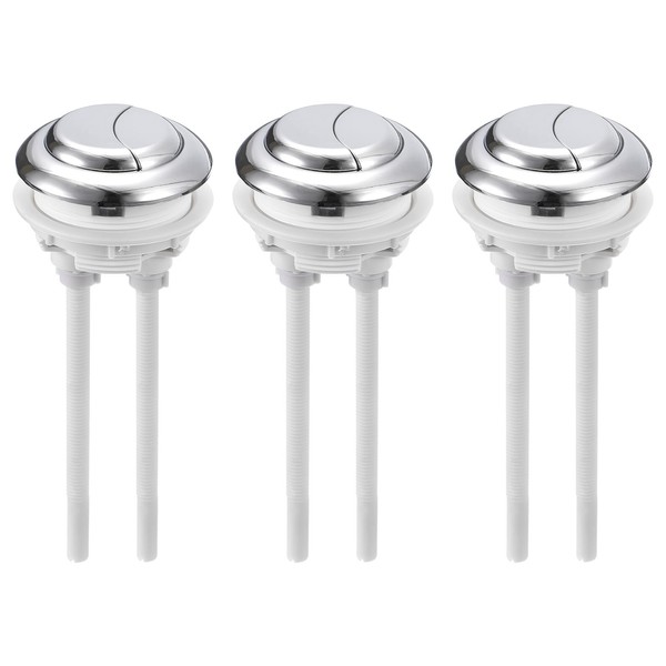 uxcell Toilet Tank Button Dual Push Flushing Toilet Button Replacement