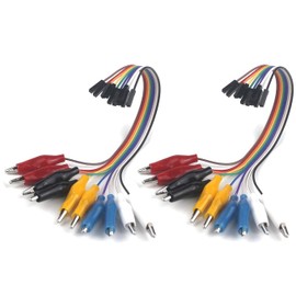 2 in 1 Dupont thread Female to Alligator Clip to for Electronic Experiment 20cm