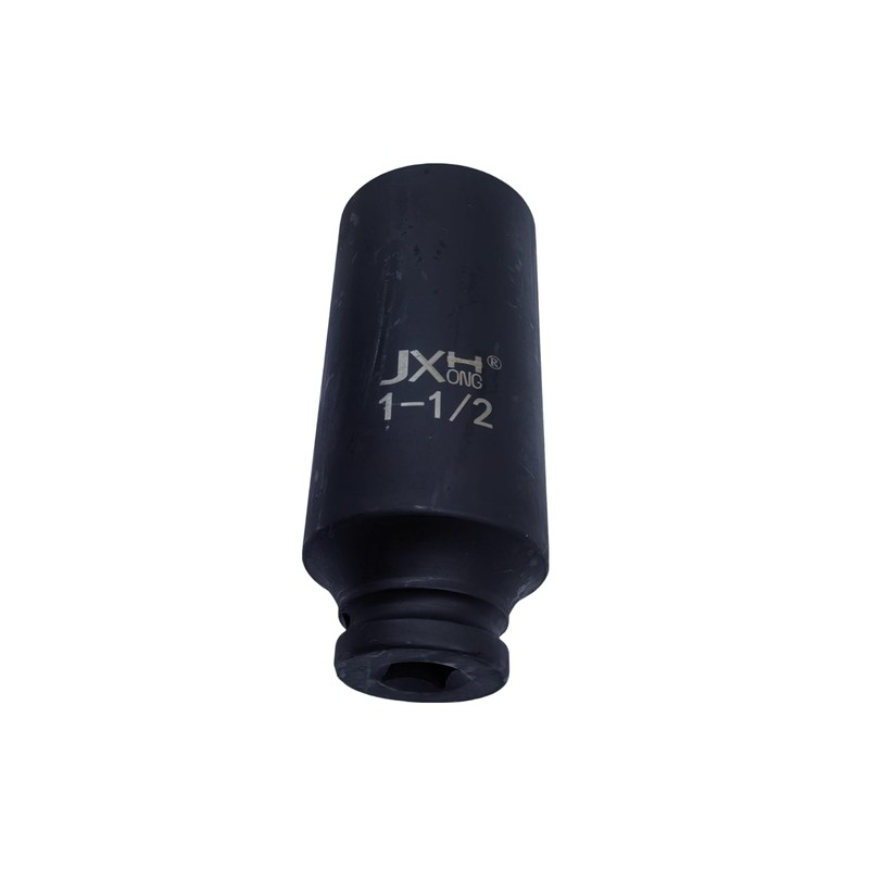 JXHONG 1/2" Drive 1-1/2" Impact Socket, Extra Deep, 6-Point, 4.7"