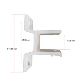 ALEKO Replacement Wall Mounting Bracket for Retractable Awnings - White Lot of 2