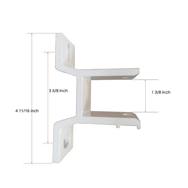 ALEKO Replacement Wall Mounting Bracket for Retractable Awnings - White