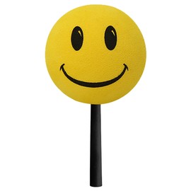 Tenna Tops Fun Yellow Smiley Face Car Decor Antenna Ball Auto Accessory (Fits Fat Stubby Style Antenna)