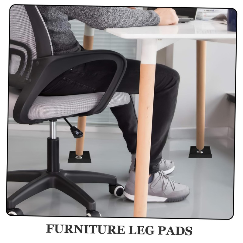 LALAFINA Multi Function Rubber Furniture Coaster Square Leg Pads for