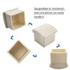 Upgraded Anti-Slip Design Ladder Caps, AC36-2 Rubber End Caps for