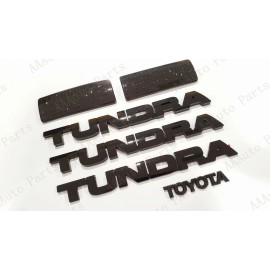 Toyota OEM OVERLAY Gloss black Fender Door Rear Tundra V8 Toyota Emblems 2007-2013 Tundra