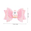 minkissy Easter Bunny Hair Clip Sequin Bow Hair Ties for