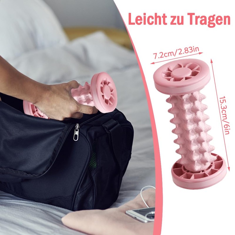 Igelball Fußmassage, Fußmassagegerät für Plantarfasziitis, Kieselgel Fussroller für Plantarfasziitis und
