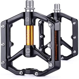 CXWXC Pedales de Bicicleta de Carretera/MTB - Pedales de Bicicleta de aleación de Aluminio - Pedal de Bicicleta de montaña con Clavos Antideslizantes extraíbles