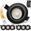 LED Recessed Spotlights, Swivelling LED Spotlights, 230 V, Dimmable, 5