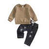 Vioyavo Kid Toddler Boy Fall Winter Denim Outfits Long Sleeve