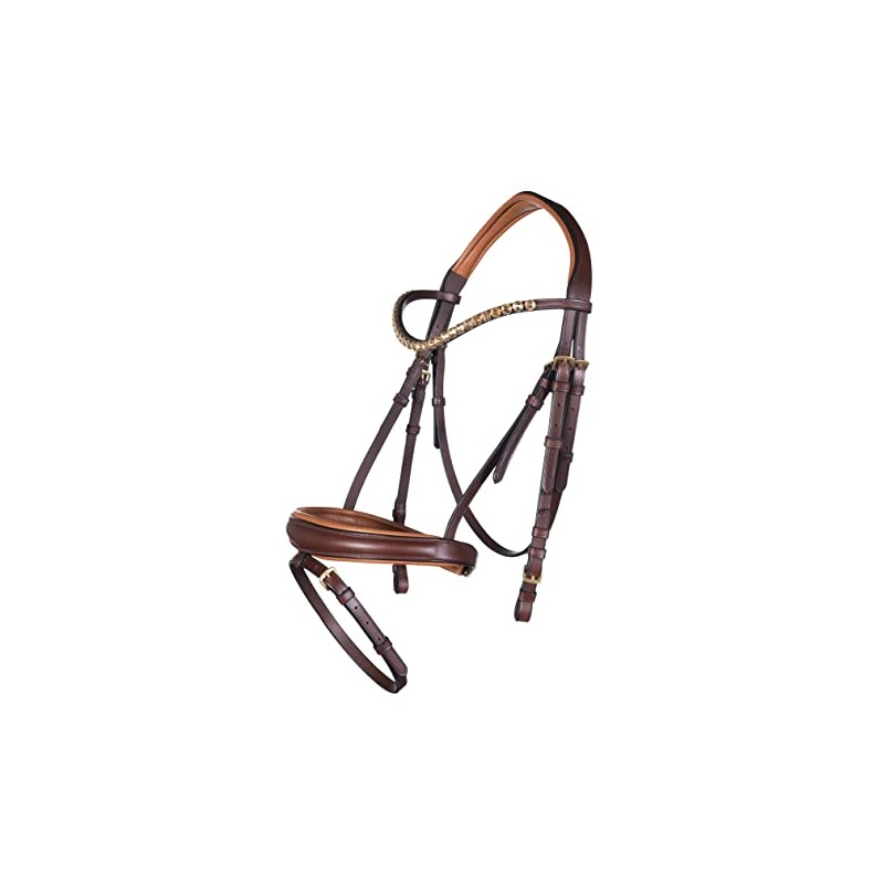 HKM Marrakesh Snaffle 2100 Dark Brown Warmblood