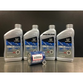 4QT Genuine Honda 0W-20 Full Synthetic Oil Change Kit w/A02 Filter and Washer