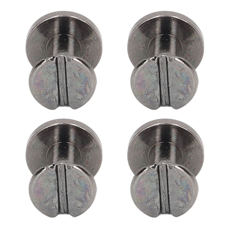 100 Sets Metal Chicago Binding Screws Electroplated Brass Arc Surface