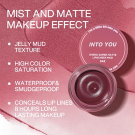 INTO YOU Matte Liquid Lipstick for Women, Canned Long Lasting Pink Lipstick Waterproof with Lip Brush, No Transfer, High Pigmented with Lightweight Lip Mud Texture(342)