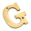 eSplanade Brass Hotel Door Sign Alphabet Letter A 4" G