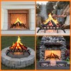 Jusgym Fireplace Grate 30 Inch with 8 Support Legs, Solid