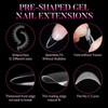 AIMEILI Long Stiletto Acrylic Nail tips Fake Nails, Pre-shape 504pcs
