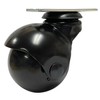 Ball Casters Black 2 Inch, Black Hooded, 360 Degree Swivel
